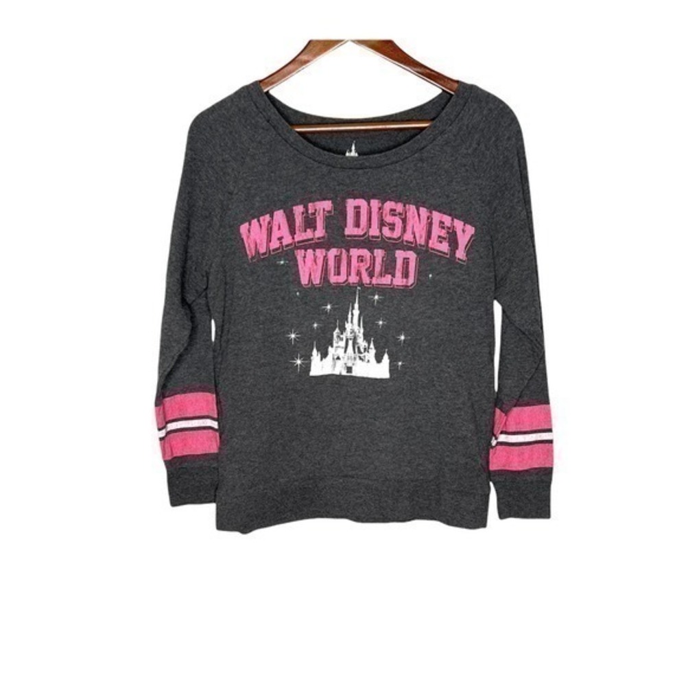 Walt Disney World parks gray pullover sweatshirt magic kingdom castle medium